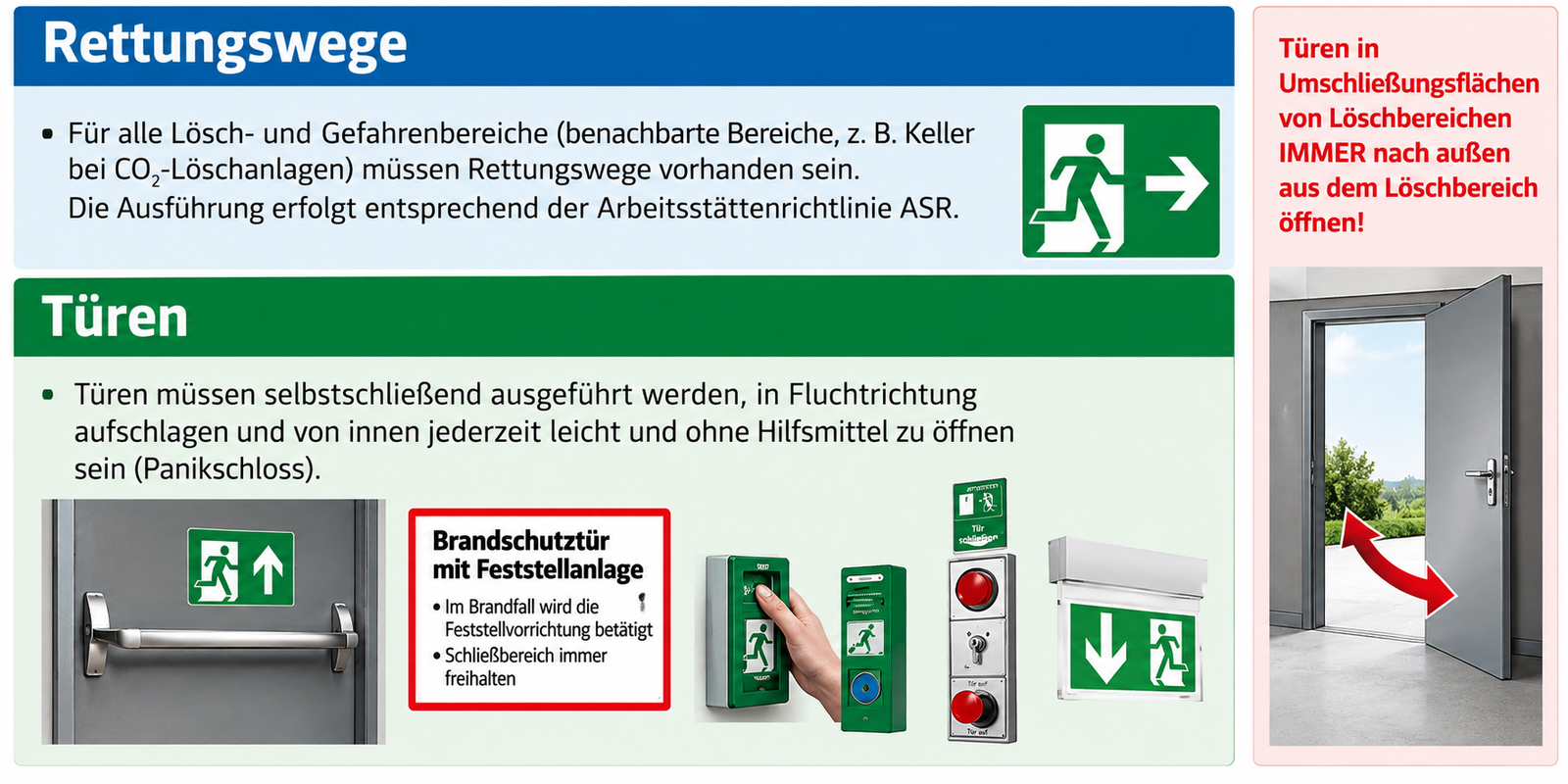 Rettungswege und sichere Türen